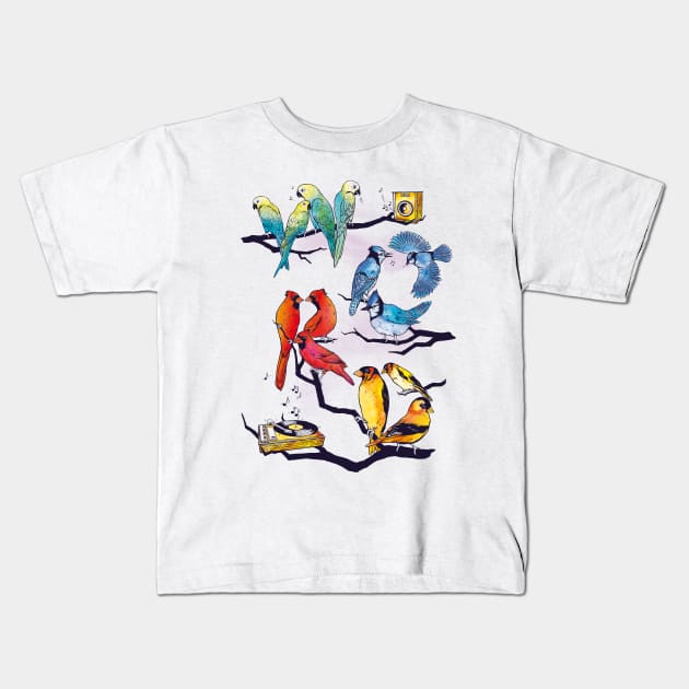 The Bird is the Word Kids T-Shirt by Made With Awesome